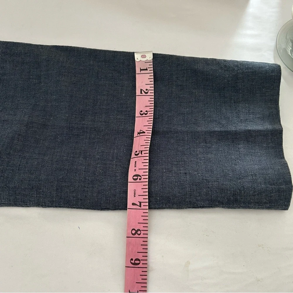 J Crew Bowery Slim Pants Mens Actual Size‎ 30x30 Blue Linen Blend Dress Slacks